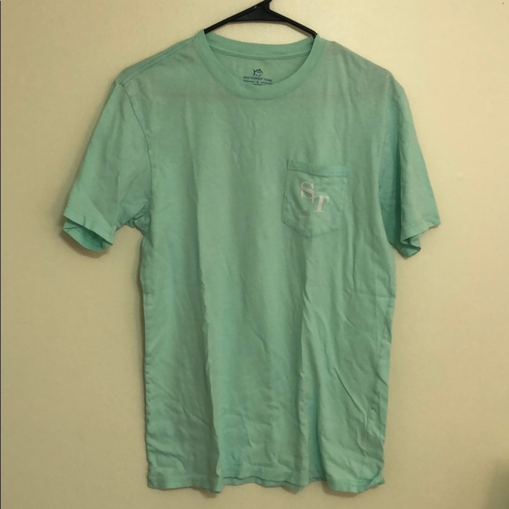 southern tide tee shirt (teal)